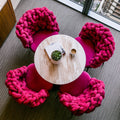 Eetkamerset met tafel en stoelen, kleur grijs
