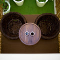Tuinset met tafel en stoelen, kleur bruin