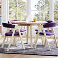 Eetkamerset met tafel en stoelen, kleur grijs