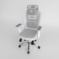 Ergonomische bureaustoel met ademende netbekleding, kleur lichtgrijs