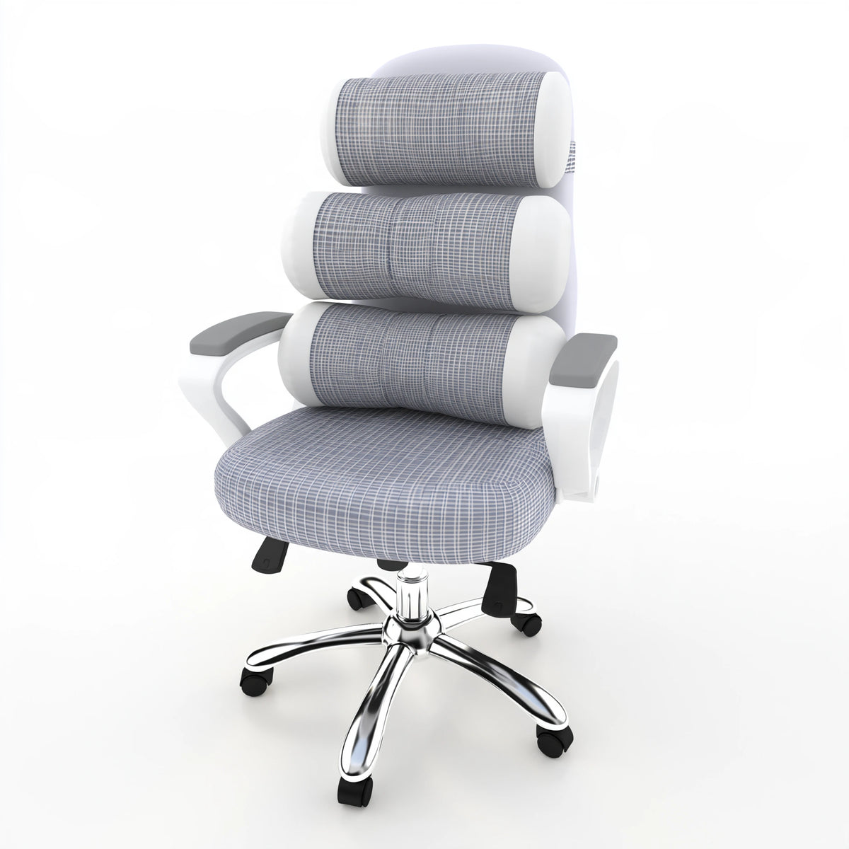 Ergonomische bureaustoel met ademende netbekleding, kleur lichtgrijs